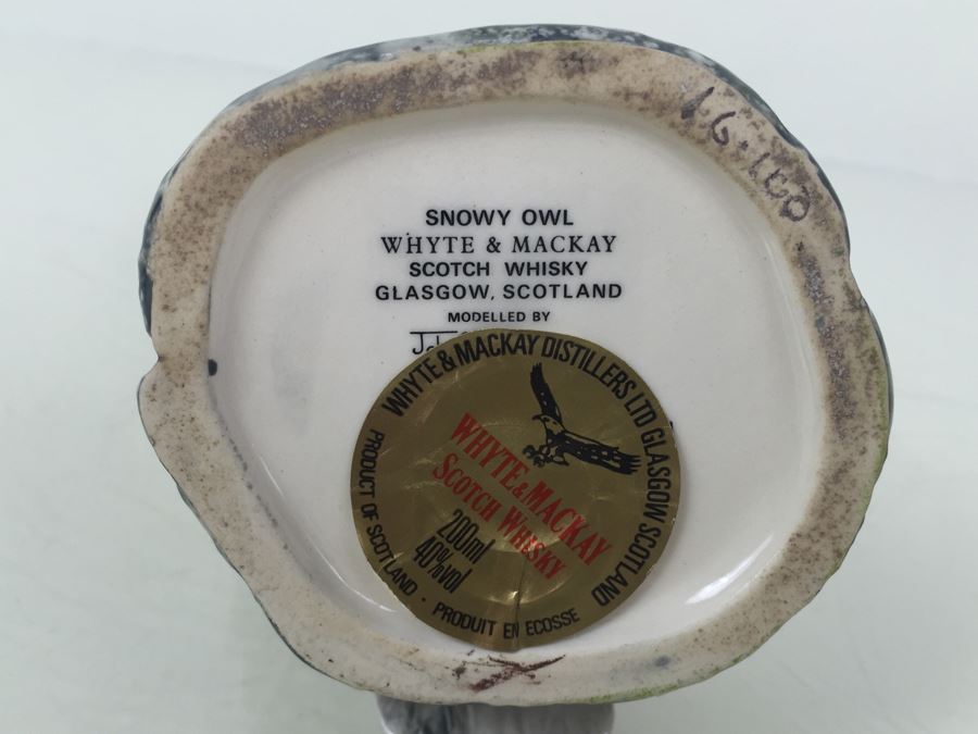 Royal Doulton Character Jug Liquor Decanter Whyte & Mackay Scotch Whisky 'Snowy Owl'  [Photo 11]