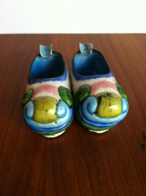 Chinese Cloisonne Ashtray Shoe [Photo 2]