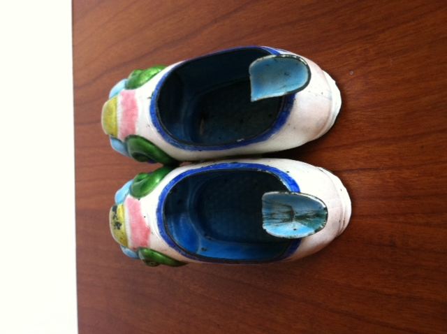 Chinese Cloisonne Ashtray Shoe [Photo 3]