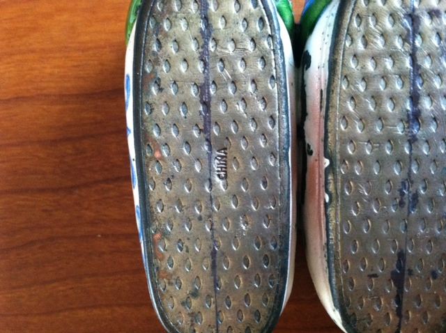 Chinese Cloisonne Ashtray Shoe [Photo 6]