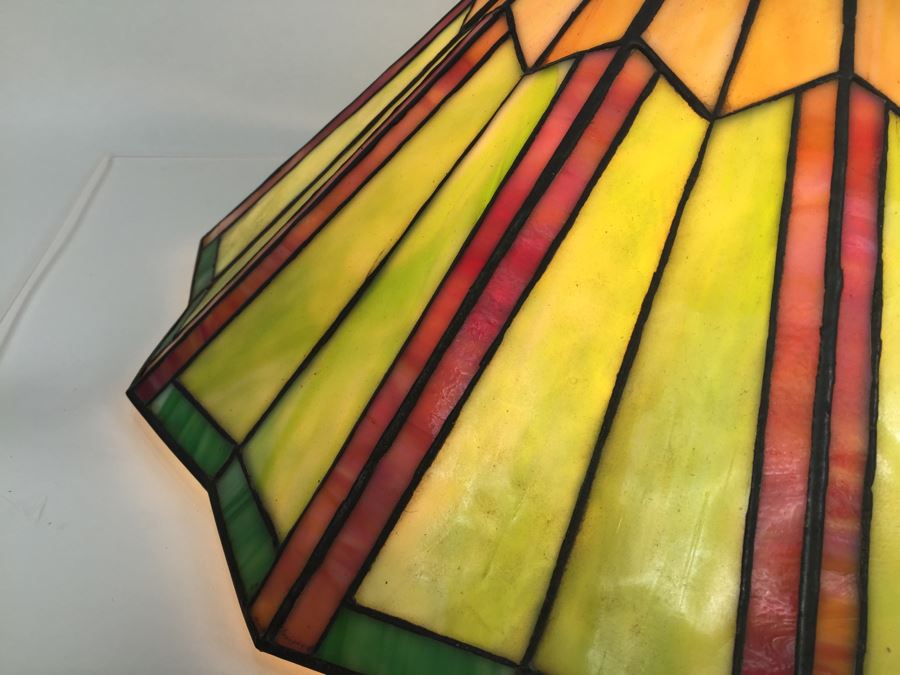 Stunning Stained Glass Tiffany Style Hanging Lamp Shade Light Fixture [Photo 6]