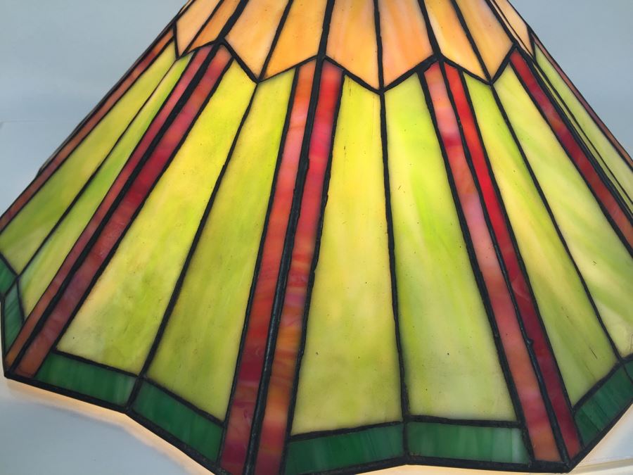 Stunning Stained Glass Tiffany Style Hanging Lamp Shade Light Fixture [Photo 2]