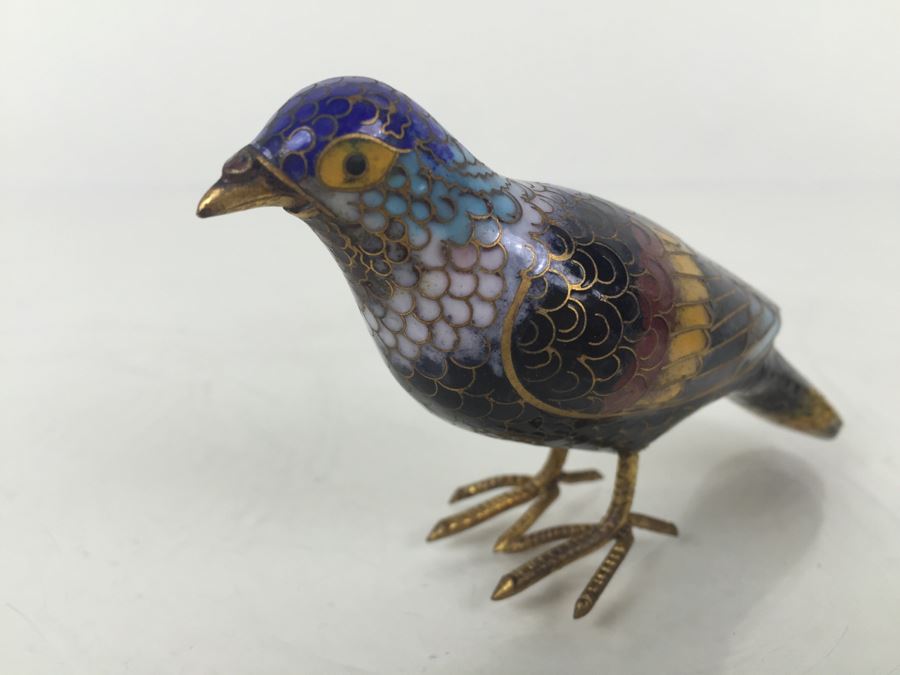 Cloisonne Pig And Bird [Photo 9]