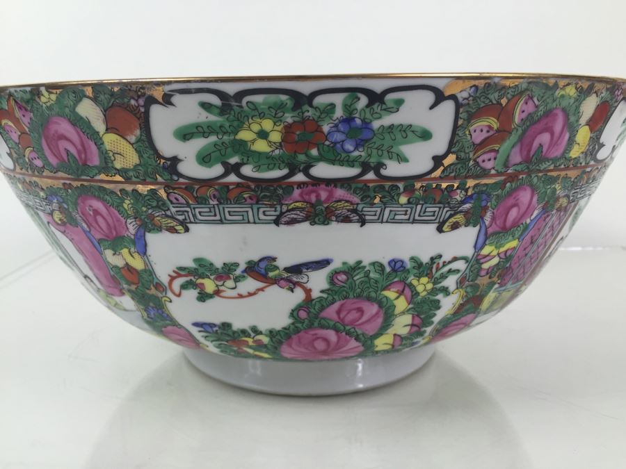 Large Chinese Famille Rose Bowl [Photo 8]