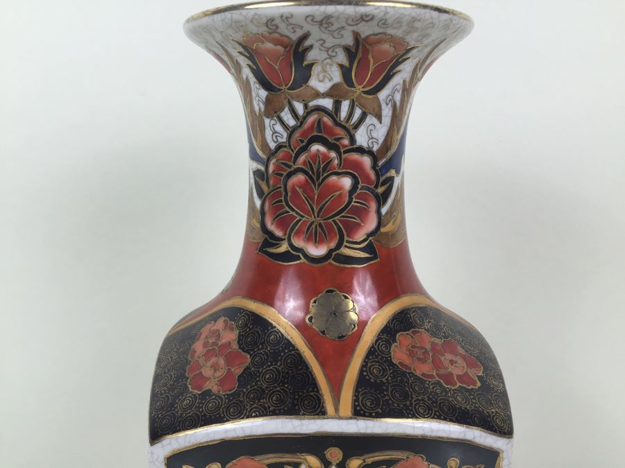 Stunning Tall Signed Hand Painted Asian Vase [Photo 6]