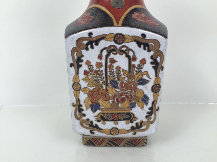 Stunning Tall Signed Hand Painted Asian Vase [Photo 12]
