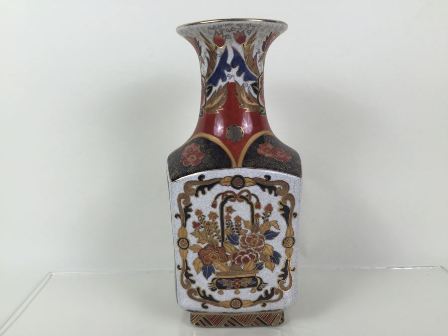 Stunning Tall Signed Hand Painted Asian Vase [Photo 7]