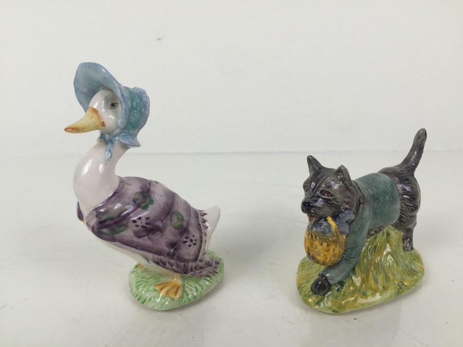 Pair Of Beatrix Potter Royal Albert And Beswick Figurines [Photo 4]