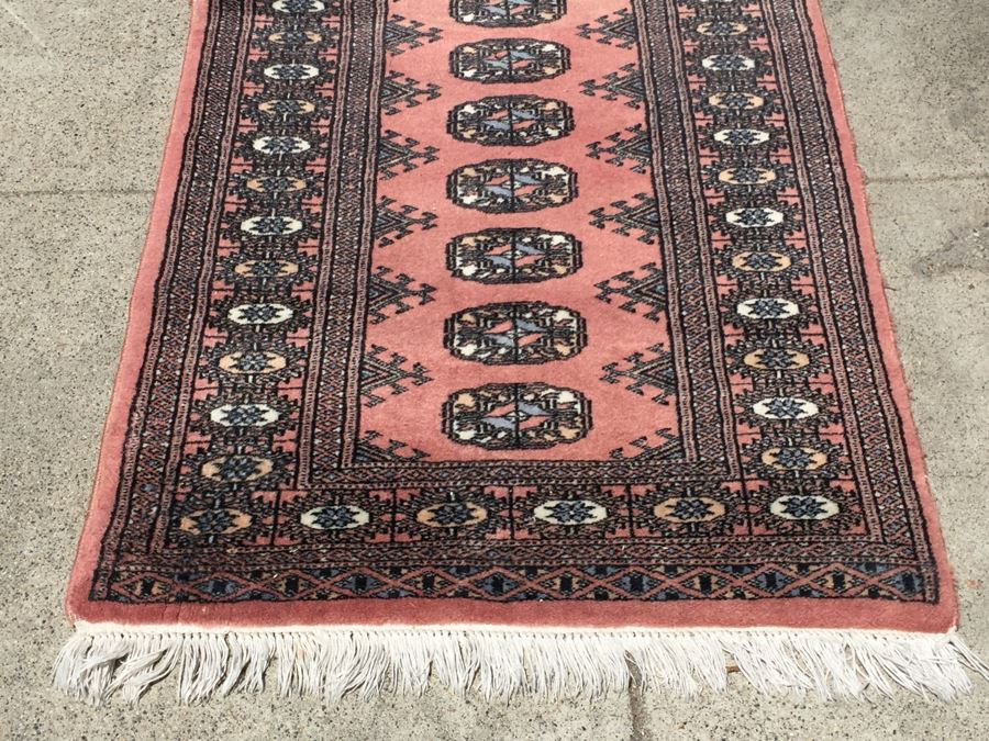 Beautiful Hand Knotted Wool Runner Geometric Patterns Persian Rug 59' x