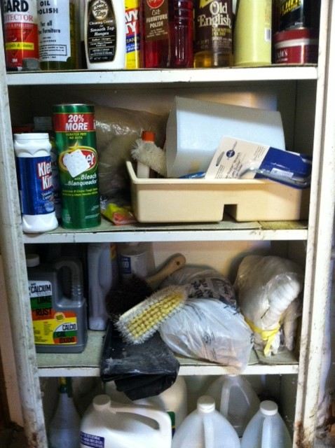 Cleaning Lot - Includes Metal Cabinet [Photo 3]