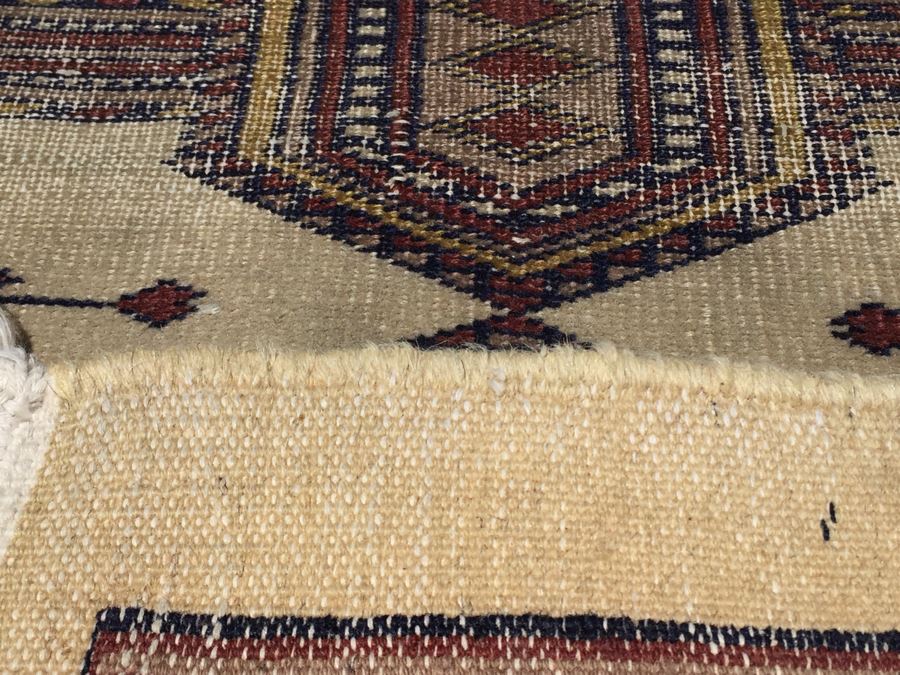 Beautiful Hand Woven Wool Persian Area Rug Geometric Patterns Measures [Photo 13]