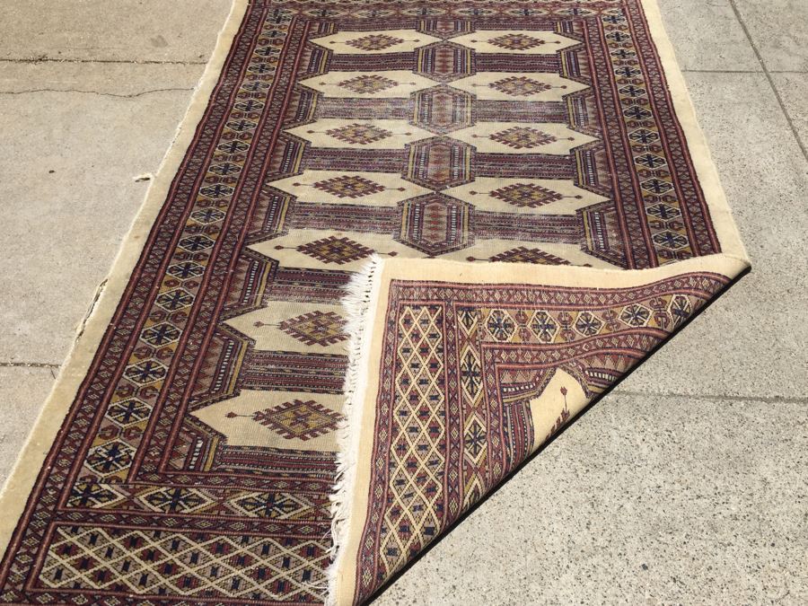 Beautiful Hand Woven Wool Persian Area Rug Geometric Patterns Measures [Photo 3]