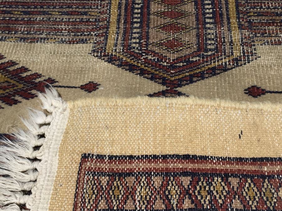 Beautiful Hand Woven Wool Persian Area Rug Geometric Patterns Measures [Photo 14]