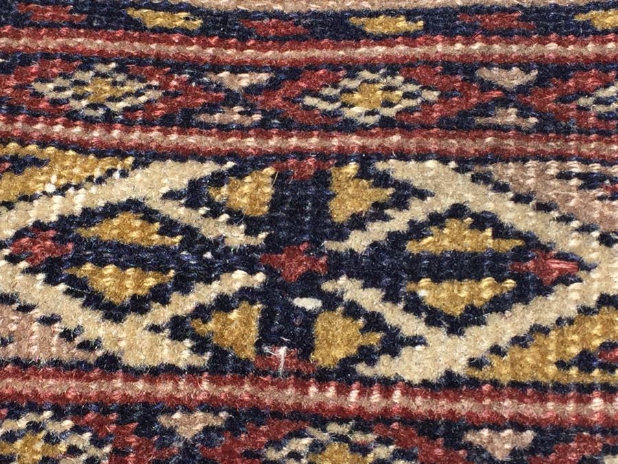 Beautiful Hand Woven Wool Persian Area Rug Geometric Patterns Measures [Photo 6]