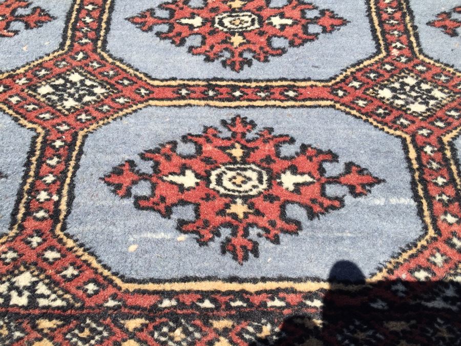 Beautiful Hand Woven Wool Persian Area Rug Geometric Patterns Measures [Photo 6]