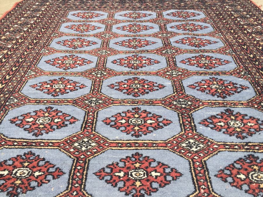 Beautiful Hand Woven Wool Persian Area Rug Geometric Patterns Measures [Photo 7]
