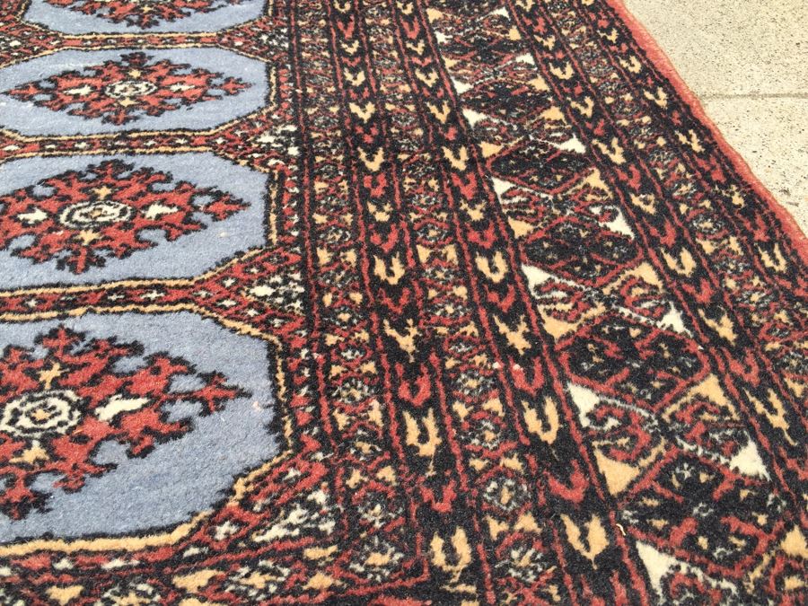 Beautiful Hand Woven Wool Persian Area Rug Geometric Patterns Measures [Photo 2]