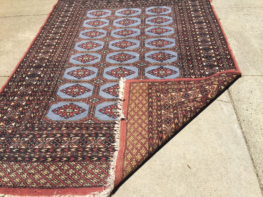 Beautiful Hand Woven Wool Persian Area Rug Geometric Patterns Measures [Photo 3]