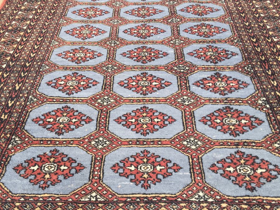 Beautiful Hand Woven Wool Persian Area Rug Geometric Patterns Measures [Photo 5]