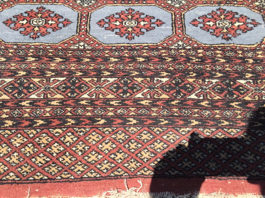 Beautiful Hand Woven Wool Persian Area Rug Geometric Patterns Measures [Photo 4]