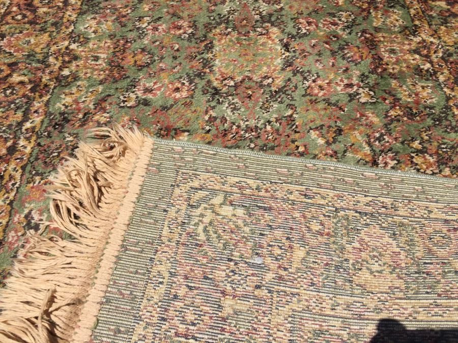 Machine Made Runner Rug With Light Greens And Tans [Photo 8]