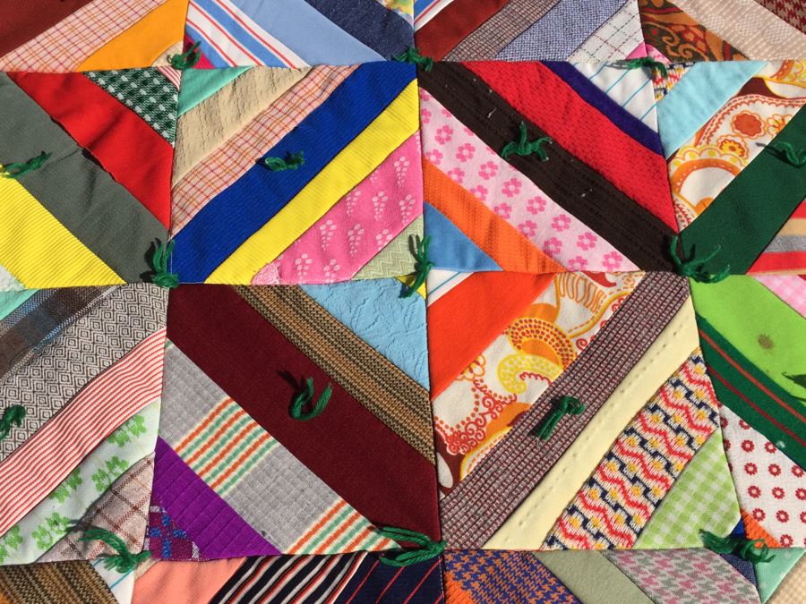 Large Colorful Crazy Quilt [Photo 9]