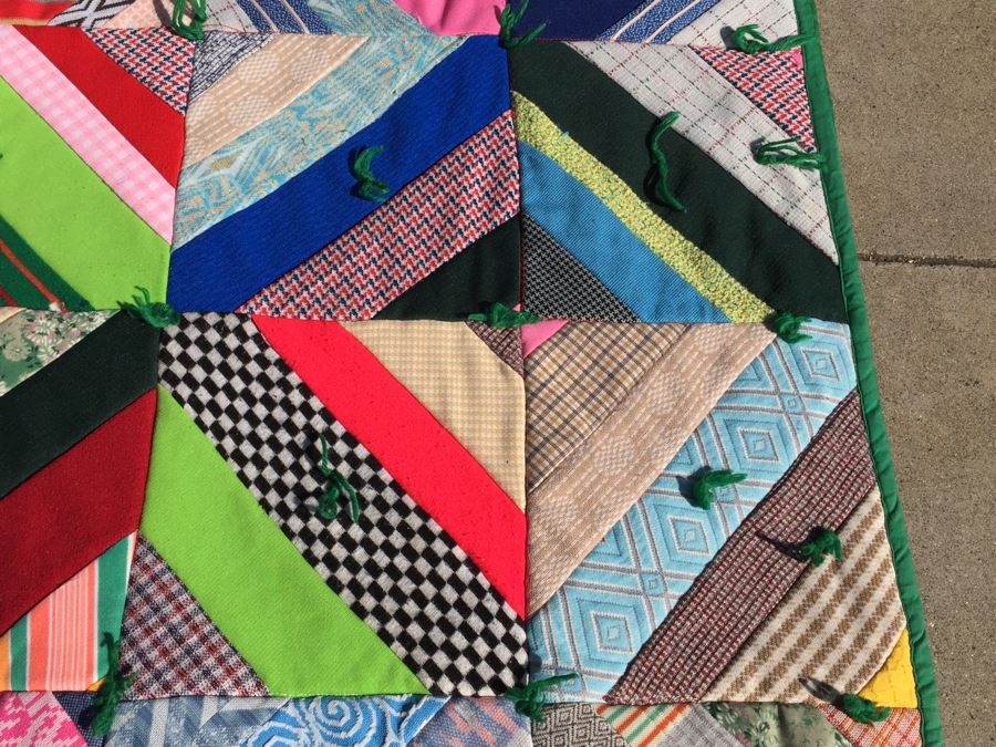 Large Colorful Crazy Quilt [Photo 12]