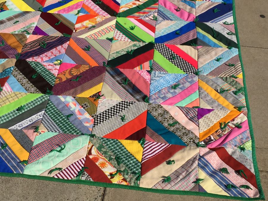 Large Colorful Crazy Quilt [Photo 2]