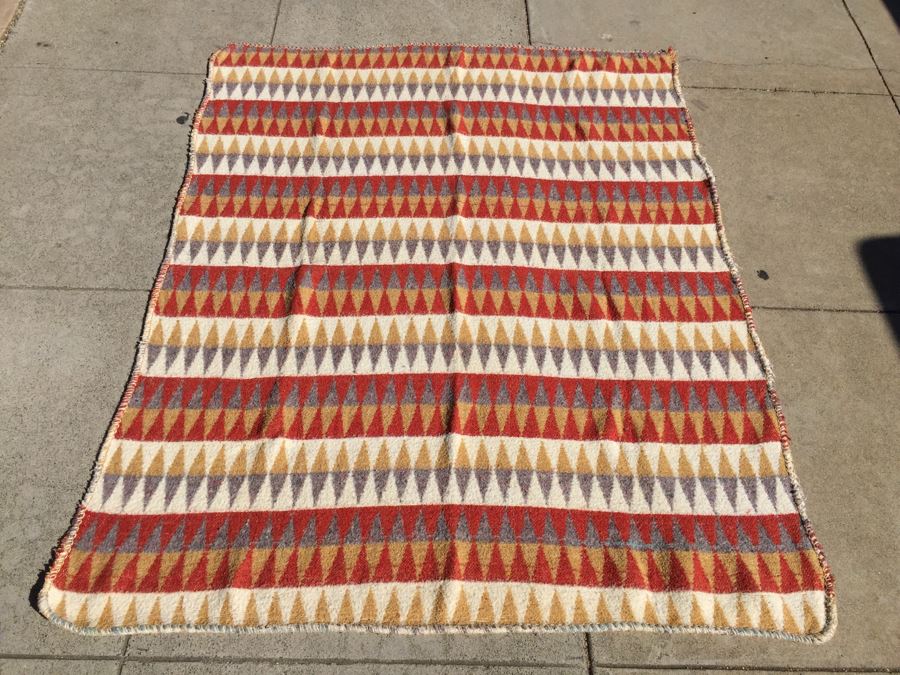 Diamond Pattern Wool Blanket