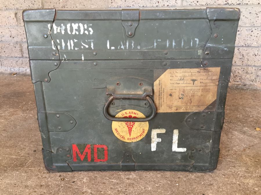 U.S. Army Medical Department Green Trunk [Photo 2]