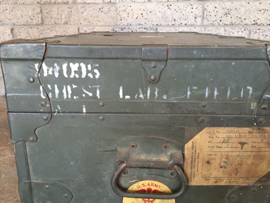 U.S. Army Medical Department Green Trunk [Photo 6]