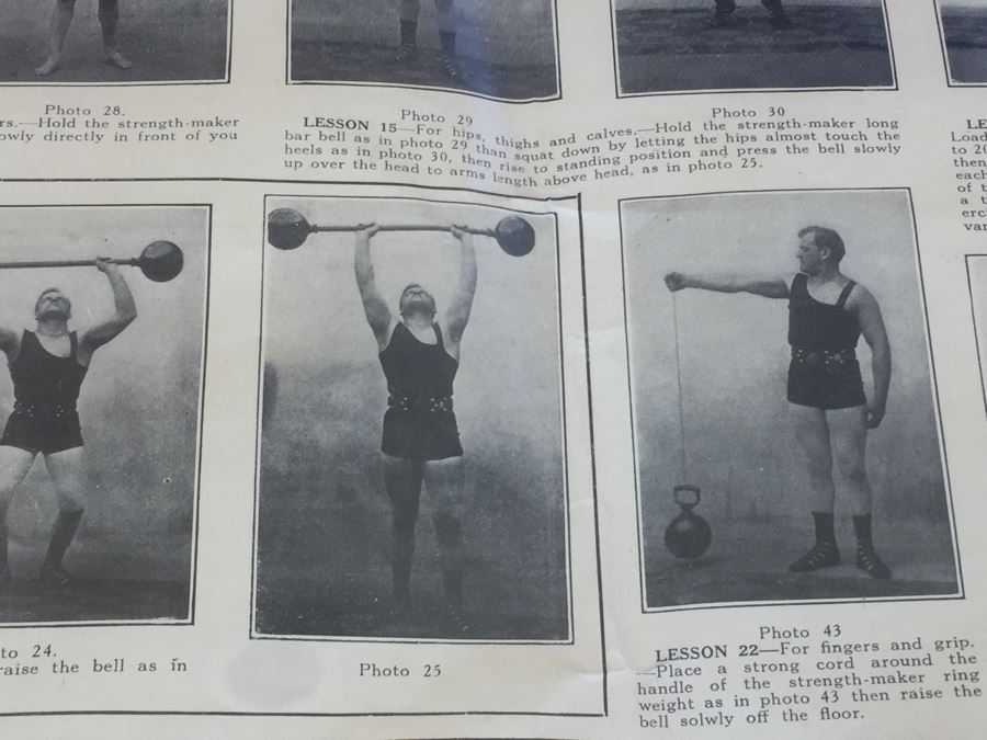Prof. Anthony Barker's Strength Maker Vintage 1911 Poster [Photo 10]