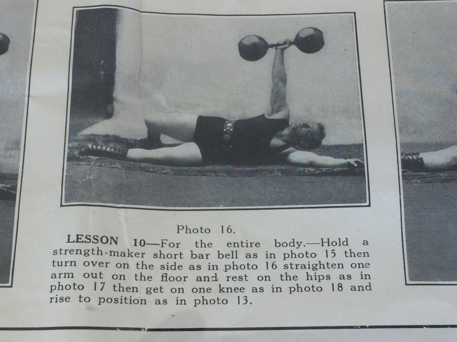 Prof. Anthony Barker's Strength Maker Vintage 1911 Poster [Photo 3]