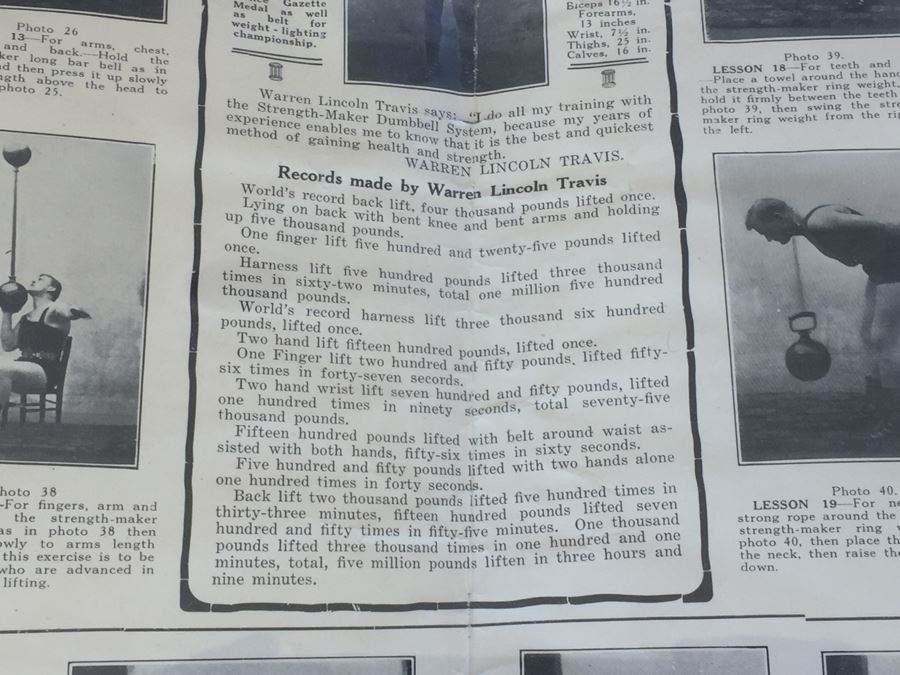 Prof. Anthony Barker's Strength Maker Vintage 1911 Poster [Photo 15]