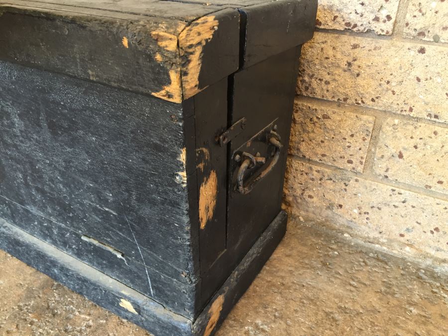 Vintage Wooden Machinist Toolbox Tool Chest Box [Photo 12]