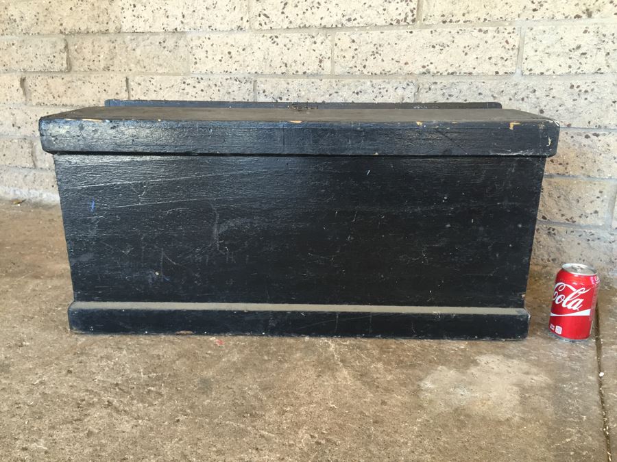 Vintage Wooden Machinist Toolbox Tool Chest Box [Photo 14]