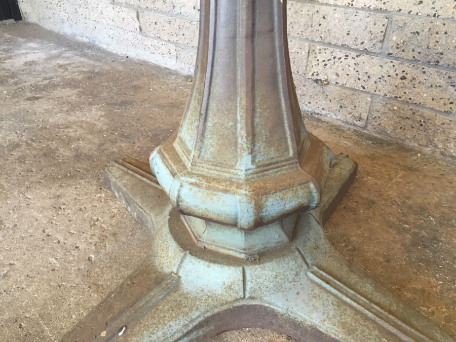 Vintage Art Deco Cast Iron Metal Table Base [Photo 8]