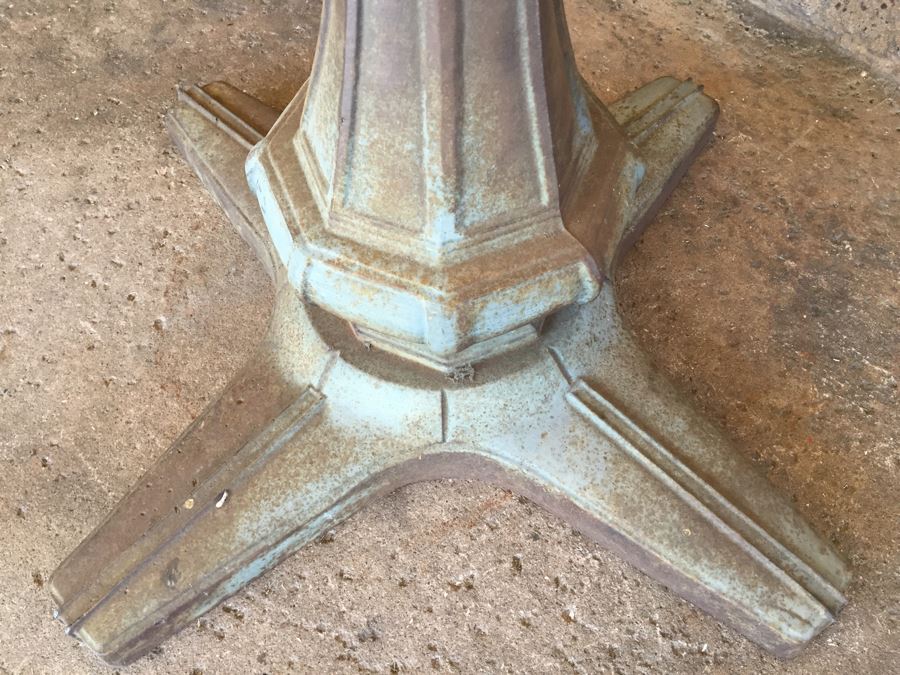 Vintage Art Deco Cast Iron Metal Table Base [Photo 12]