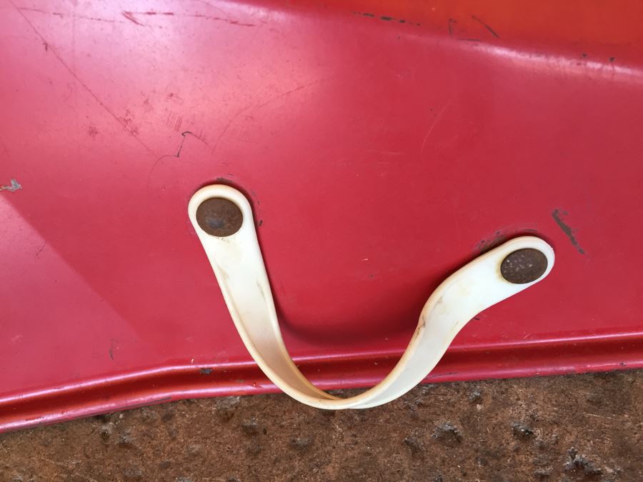 Vintage 1950's Red Metal Sled Sno Wing By Blazon [Photo 8]