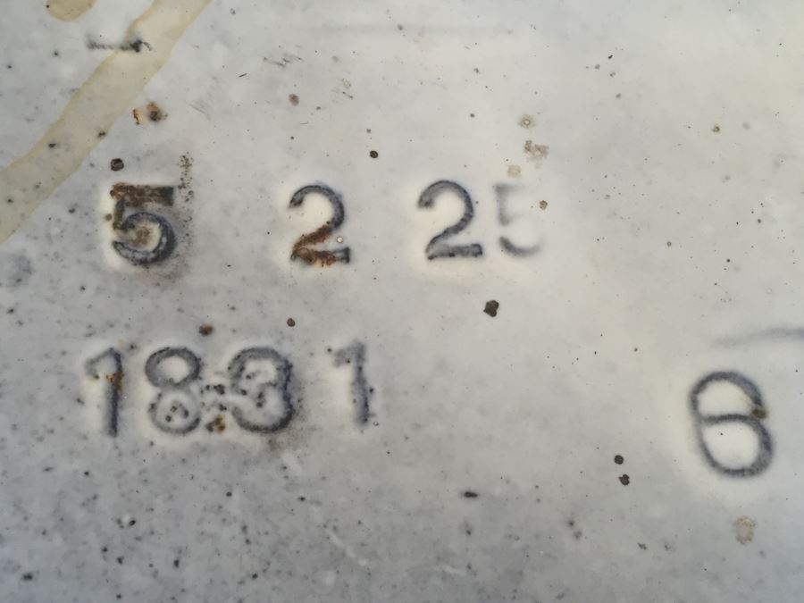 Vintage White Cast Iron Pedestal Sink Base Kohler USA 2051 [Photo 11]