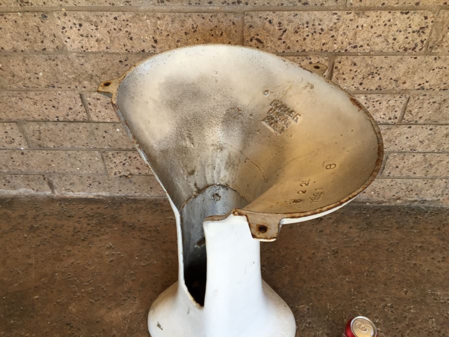 Vintage White Cast Iron Pedestal Sink Base Kohler USA 2051 [Photo 9]