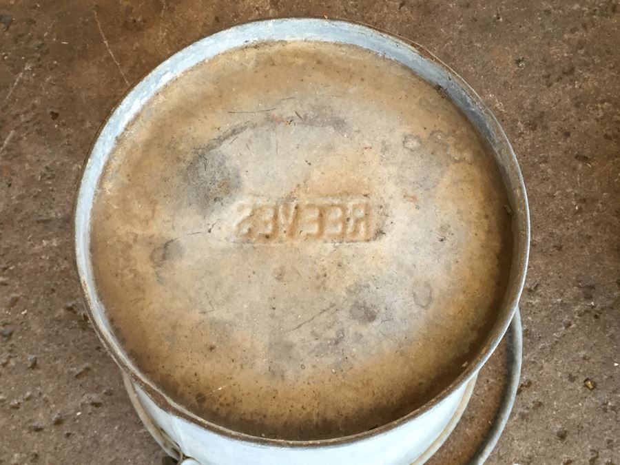 (3) Large Galvanized Industrial Buckets With Handles [Photo 12]