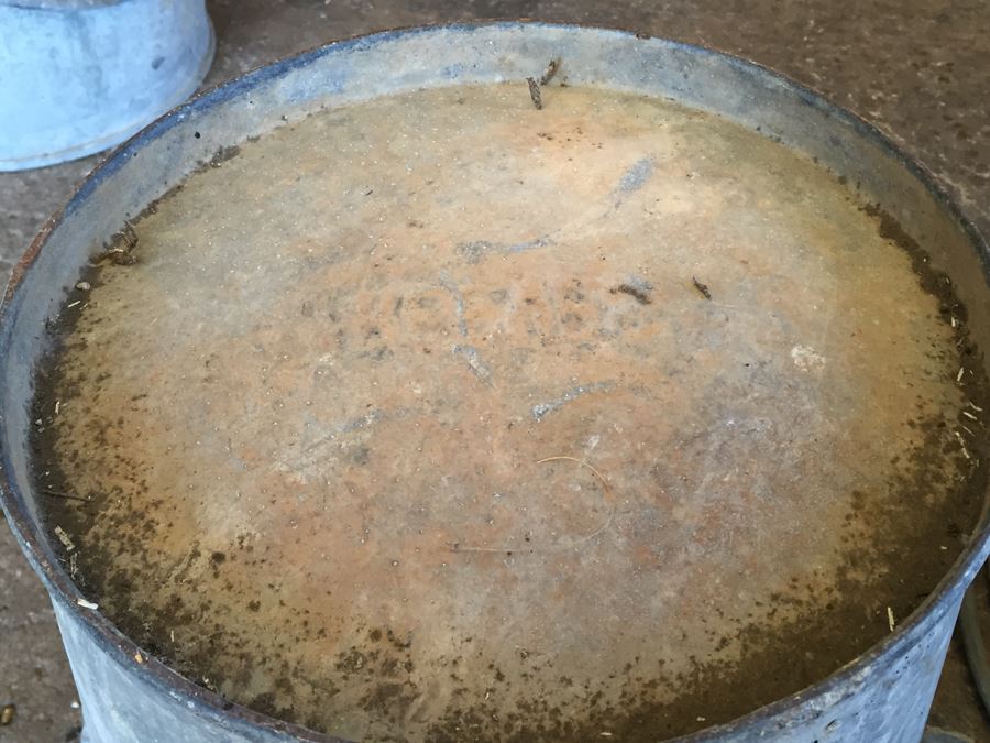 (3) Large Galvanized Industrial Buckets With Handles [Photo 10]