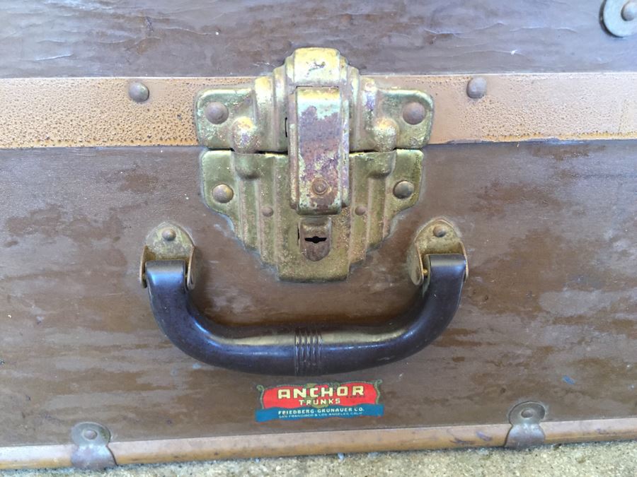 Art Deco Anchor Trunks Friedberg-Grunauer Co Luggage [Photo 4]