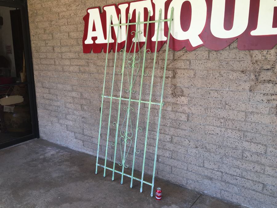 Vintage Painted Metal Gate [Photo 1]