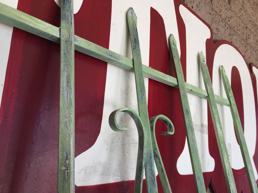 Vintage Painted Metal Gate [Photo 6]