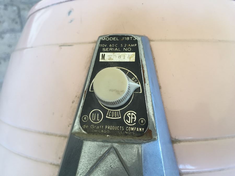 Vintage Art Deco Pink Jet Dryer Hair Dryer For Hair Salon [Photo 5]