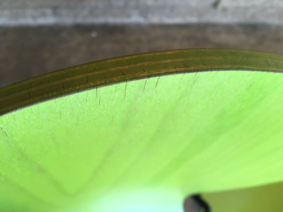 Pair Of Lime Green Bent Plywood Chairs Made In France [Photo 8]