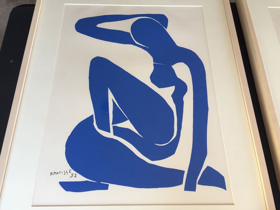 Pair Of Framed Henri Matisse Prints After His Cut Out Series