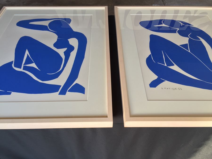 Pair Of Framed Henri Matisse Prints After His Cut Out Series [Photo 4]